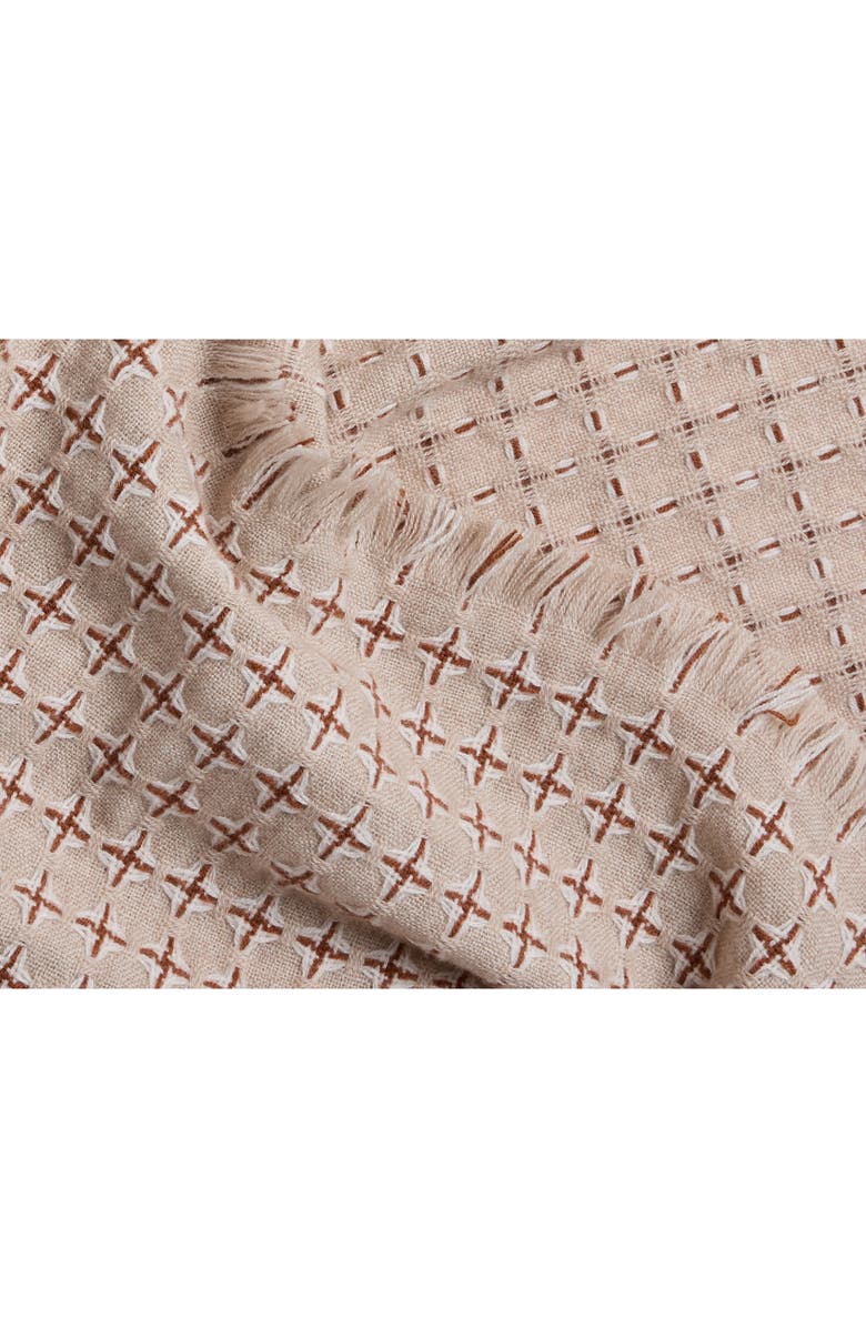 Parachute Stargaze Wool & Cashmere Throw Blanket, Alternate, color, Natural And Tobacco