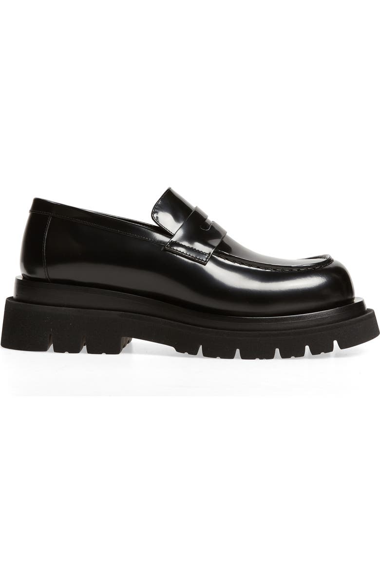 Bottega Veneta Lug Sole Loafer, Alternate, color, Black