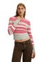 selected Red Petal Grey Marle Stripe