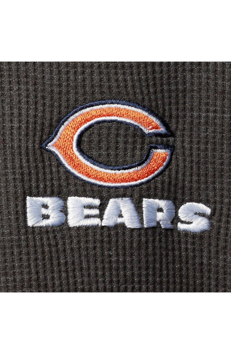 DUNBROOKE Men's Dunbrooke Heathered Gray Chicago Bears Logo Maverick Thermal Henley Long Sleeve T-Shirt, Alternate, color, Heather Gray