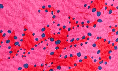 Nic + Zoe Clashy Petals Poet Blouse In Pink Multi