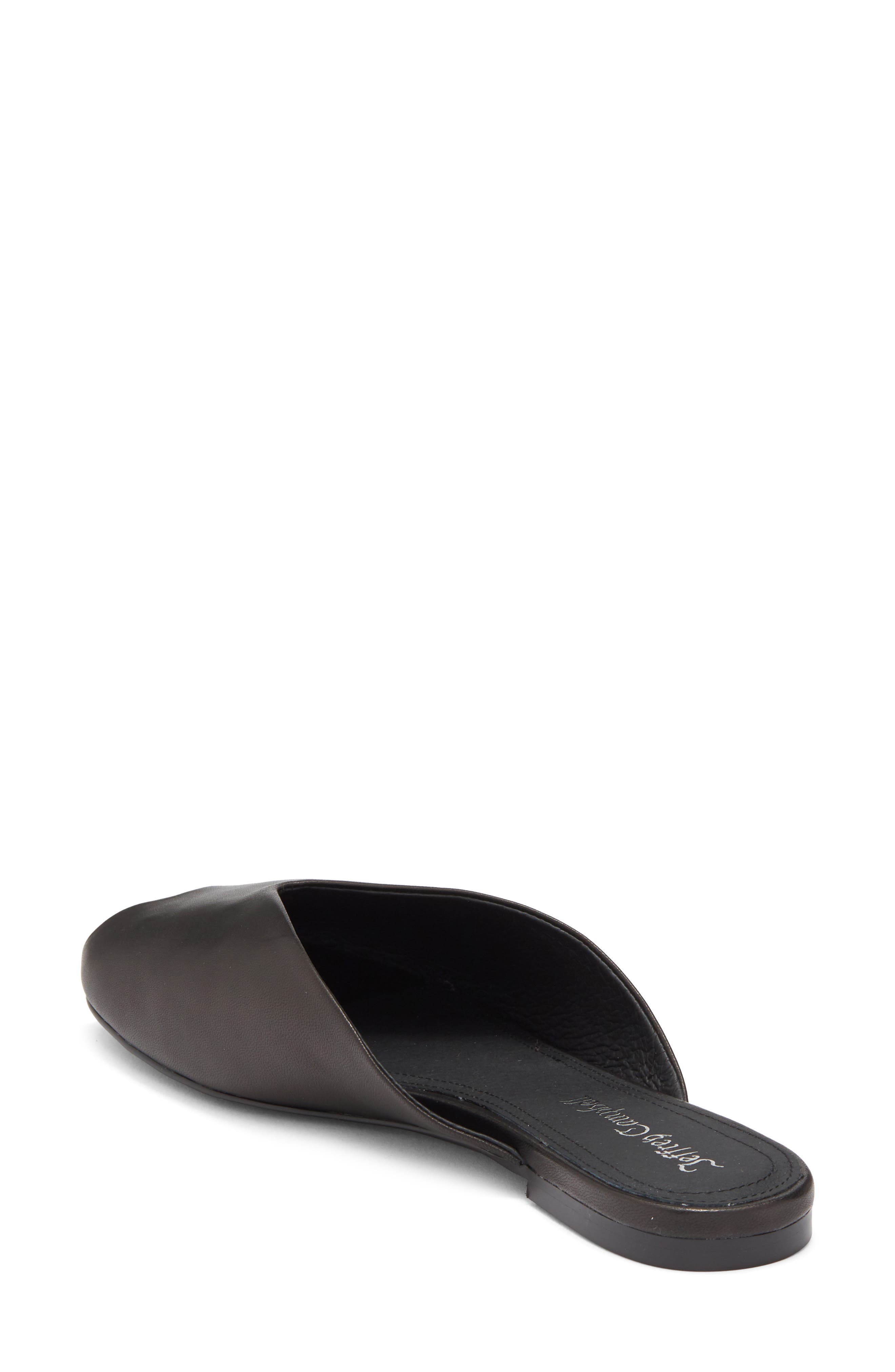 Jeffrey Campbell Indwell Peep Toe Slide Sandal, Alternate, color, Black