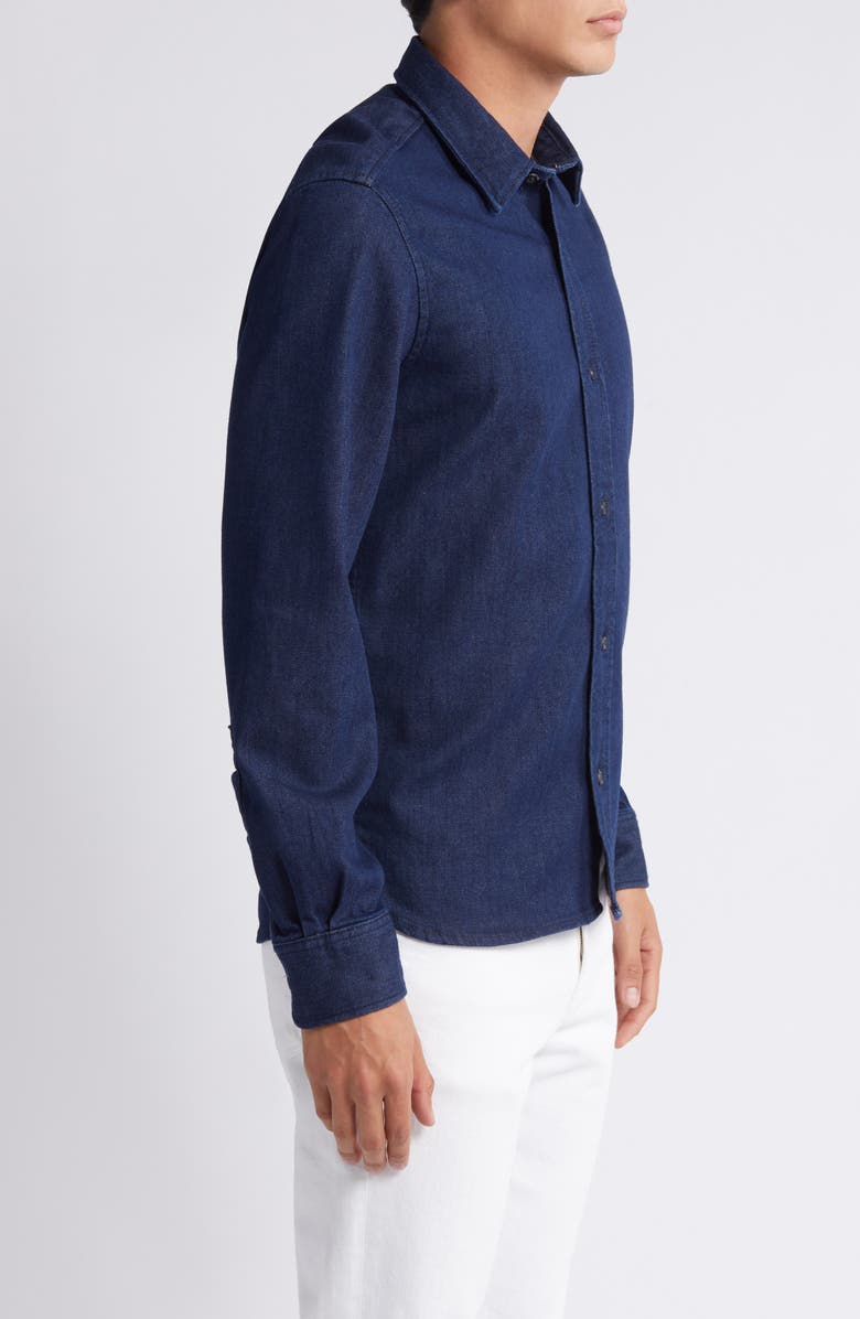 7 For All Mankind Left Hand Denim Button-Up Shirt, Alternate, color, Oracle