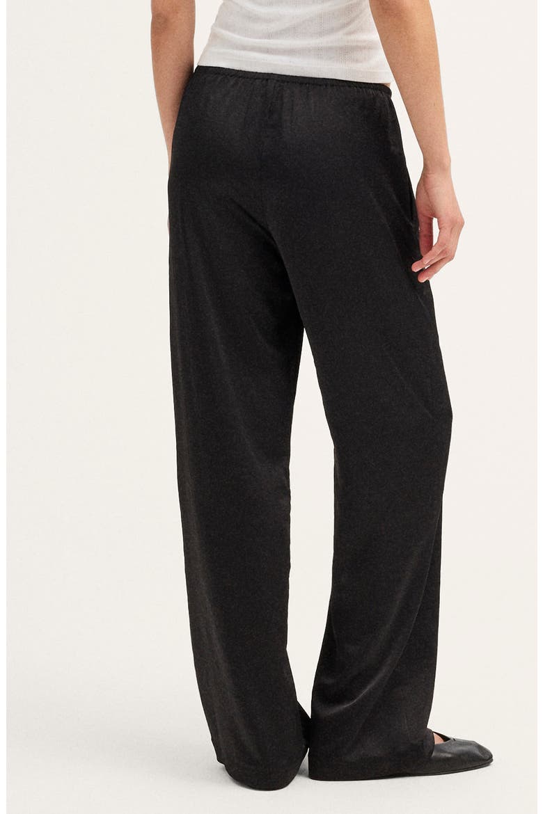 Devon Satin Pants, Alternate, color, JET BLACK