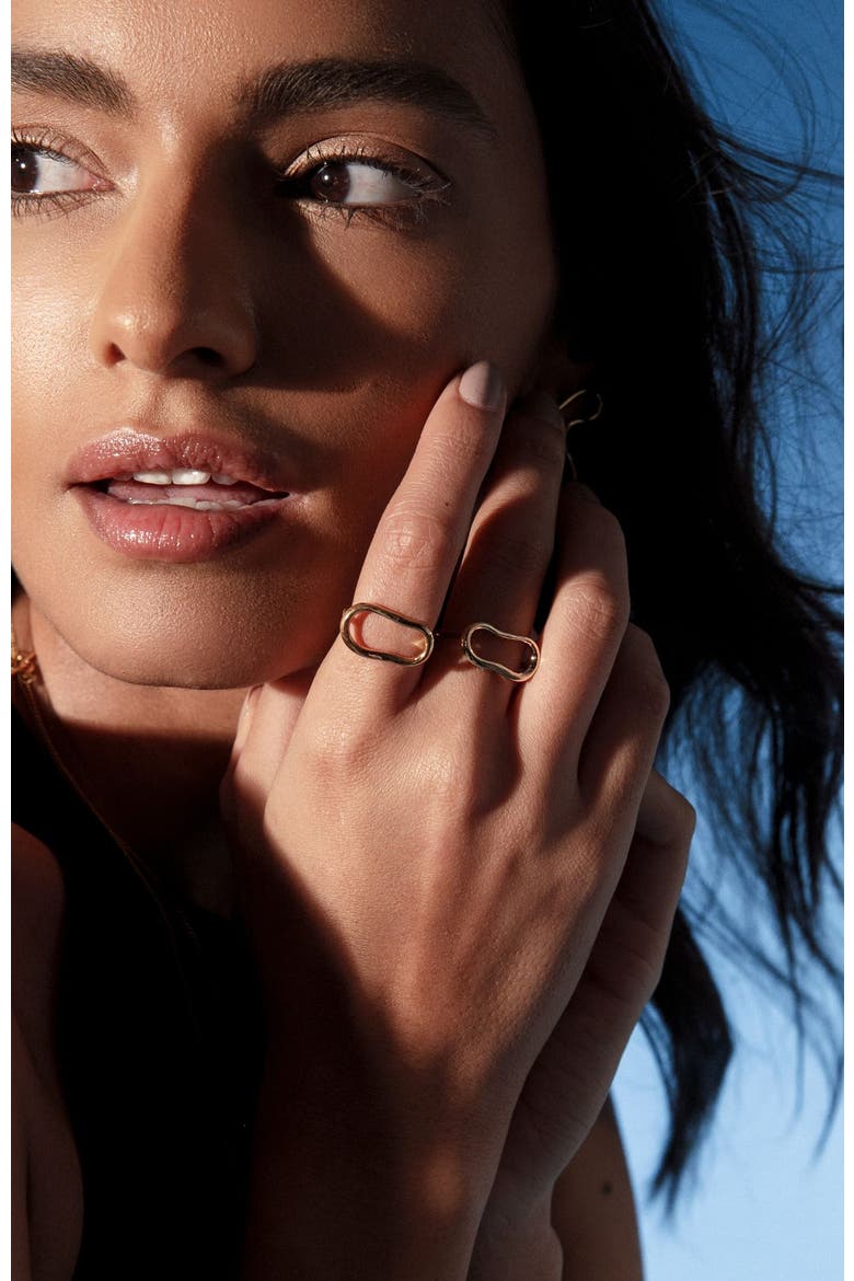 Ninon ring, Alternate, color, GOLD PLATE