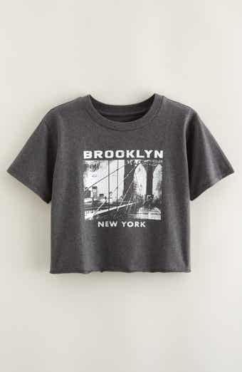 Kids' Crop Cotton Graphic T-Shirt