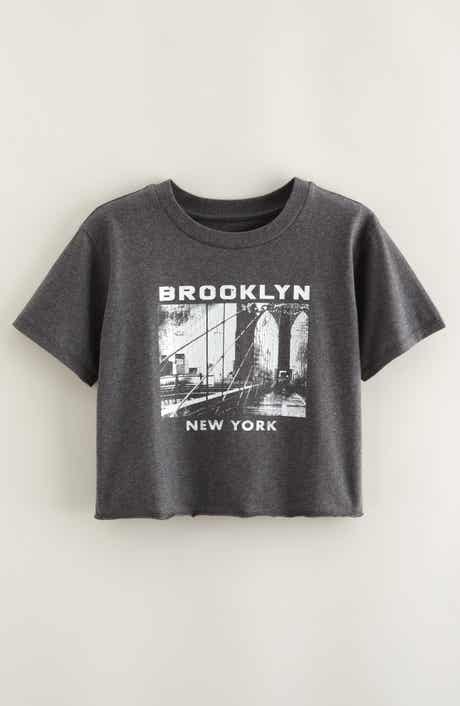 Kids' Crop Cotton Graphic T-Shirt