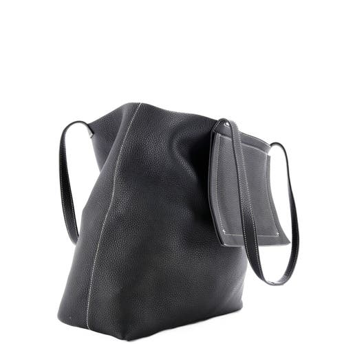 Pre-owned Hermes  Hermes Cabasellier Tote Clemence 46 In Black