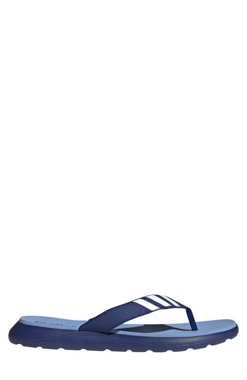 Adidas Originals Adidas Comfort Flip Flop In Victory Blue/white/blue