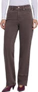 NYDJ Brooke High Waist Loose Straight Leg Petite Jeans