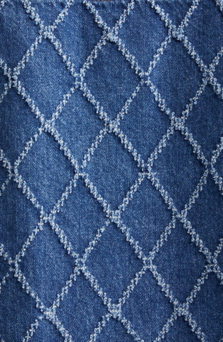 Veronica Beard Nolita Diamond Pattern Denim Jacket, Alternate, color, 