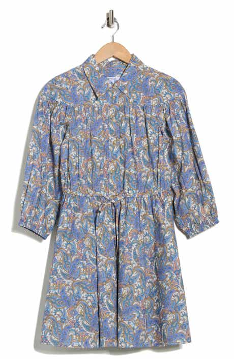 Derek Lam 10 Crosby Arbi Paisley Cotton Shirtdress