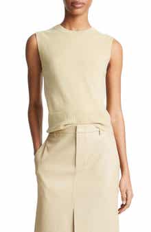 Vince Sleeveless Wool & Cashmere Blend Sweater