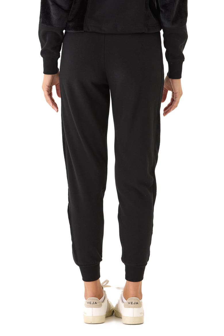 Camillah Fleece Joggers, Alternate, color, BLACK