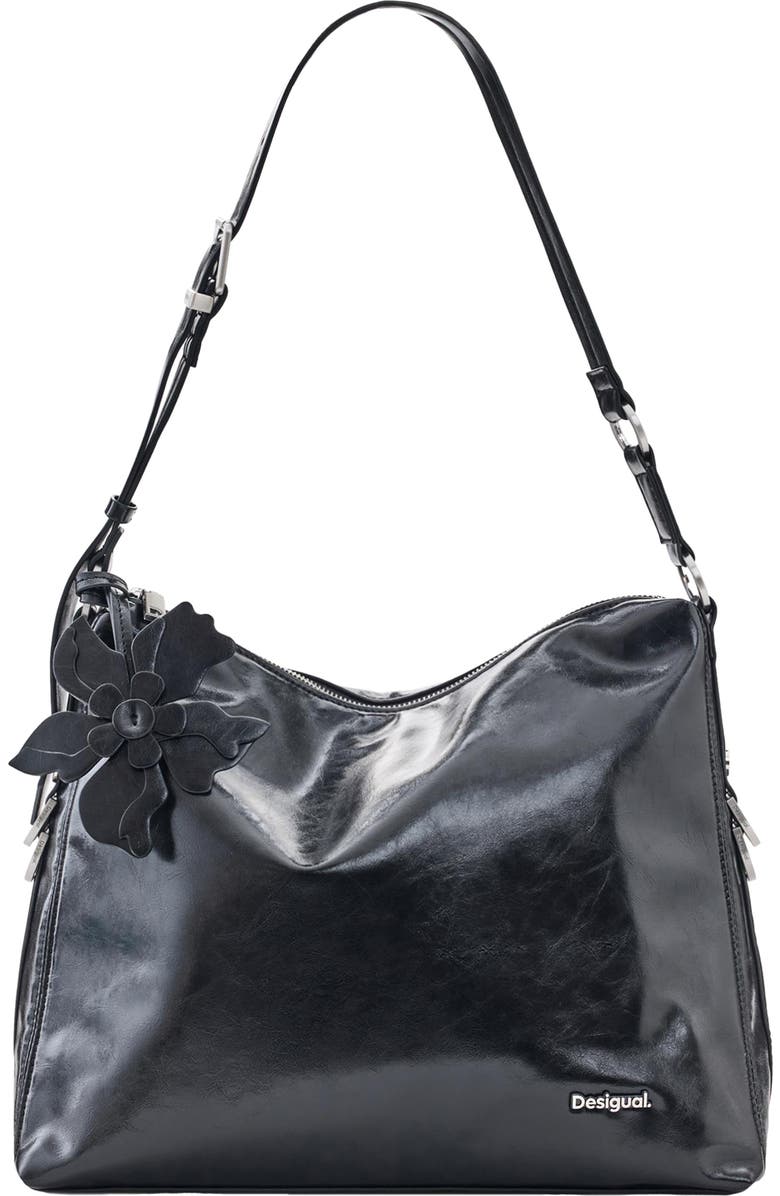Desigual Faux Leather Shoulder Bag, Main, color,