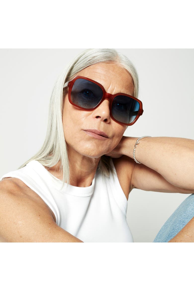 Ella Sunglasses, Alternate, color, Pink / Clear