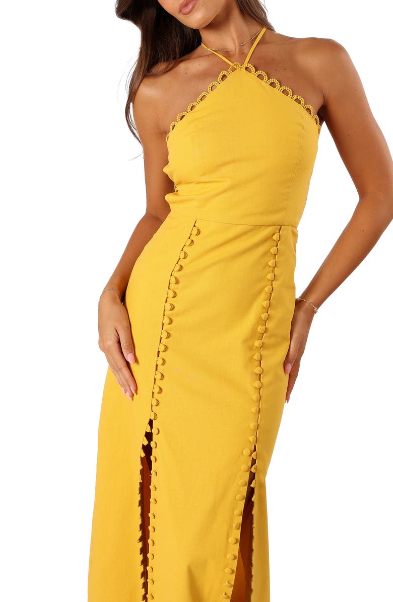 Petal & Pup Zola Halter Maxi Dress, Alternate, color, 