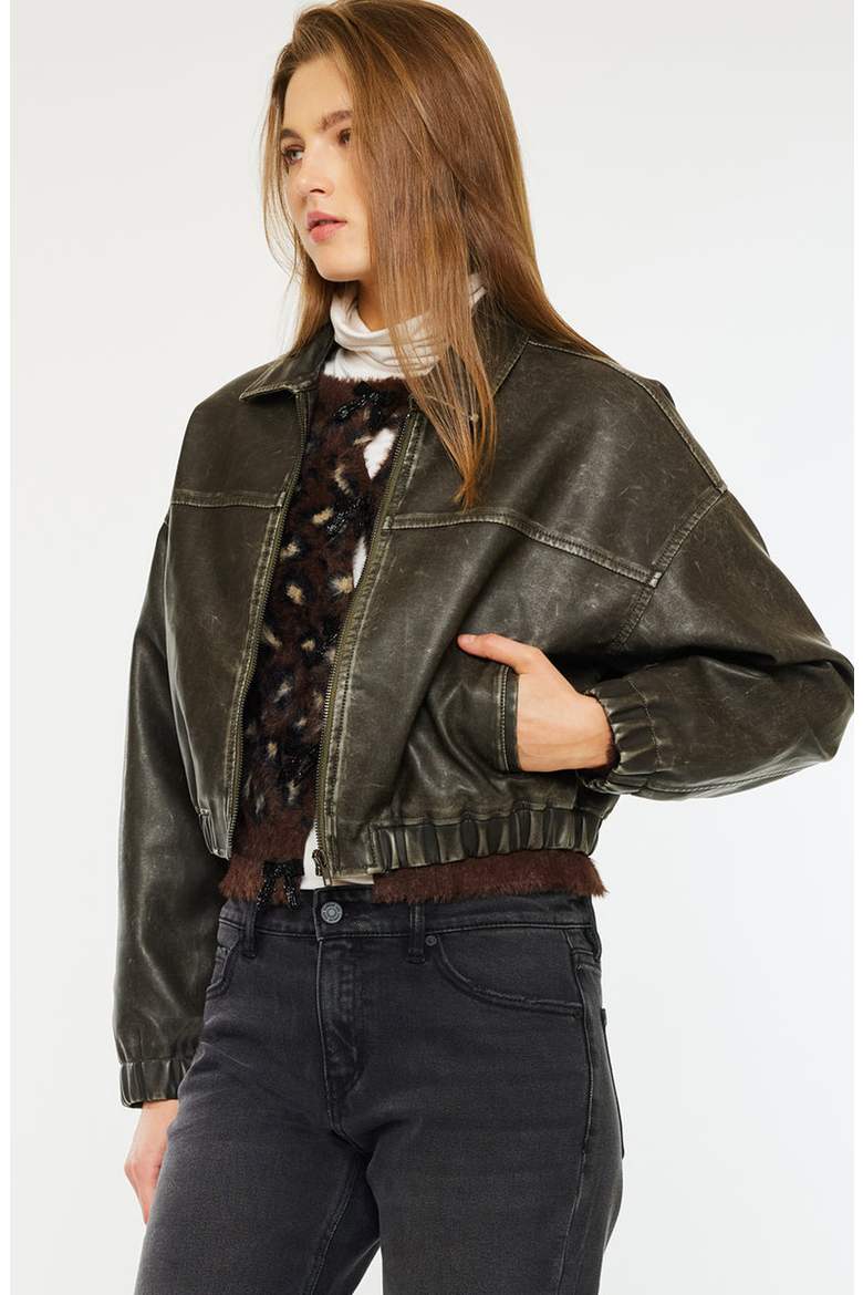 Nova Bomber Jacket, Alternate, color, Dark Olive