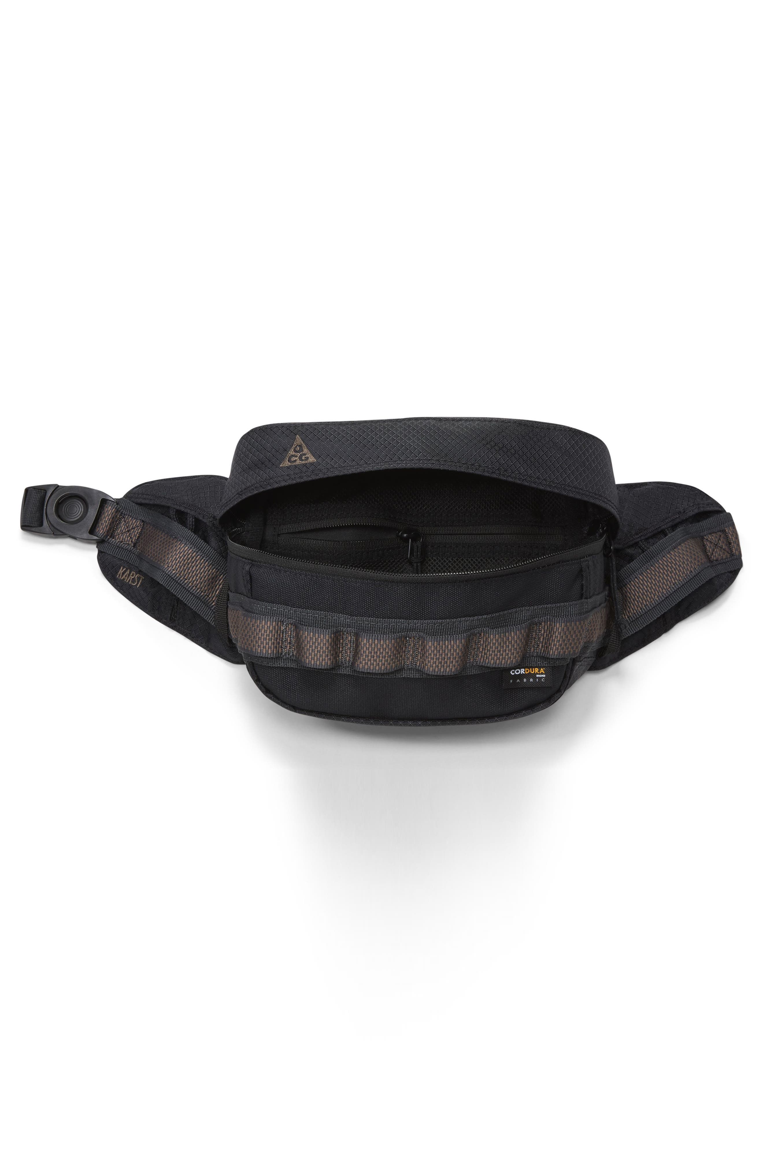 ACG Karst Belt Bag, Alternate, color, BLACK/ DARK SMOKE GREY
