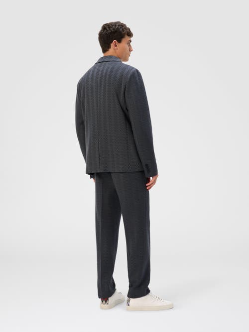 Missoni Single-breasted Jacket With Zigzag Pattern In Multi
