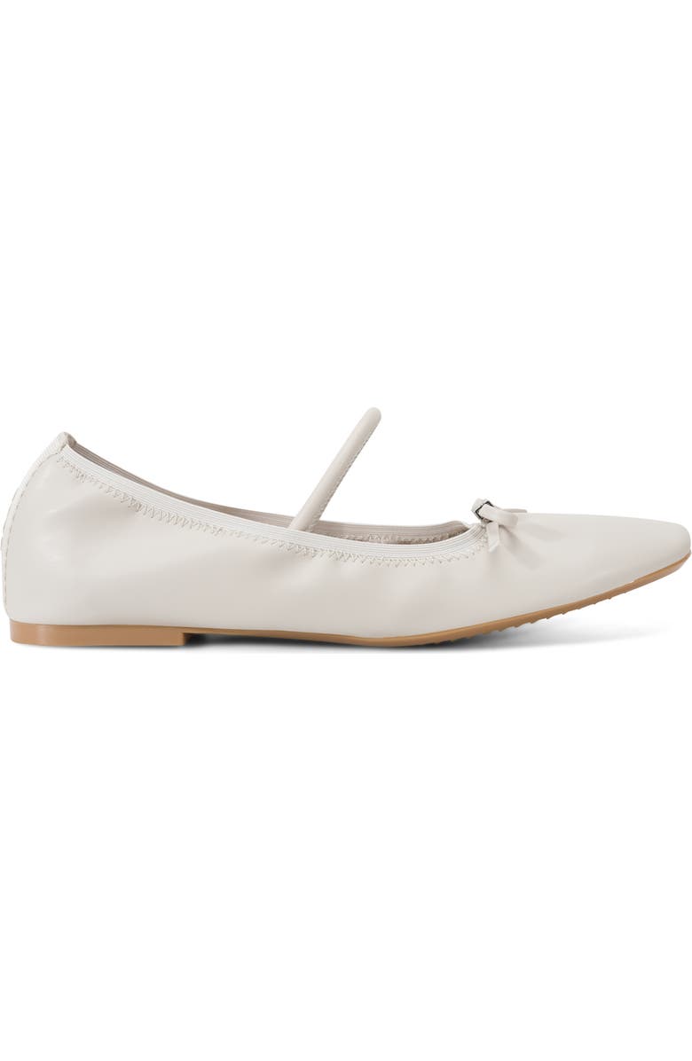 DKNY Dale Mary Jane Ballet Flat, Alternate, color, Soft White