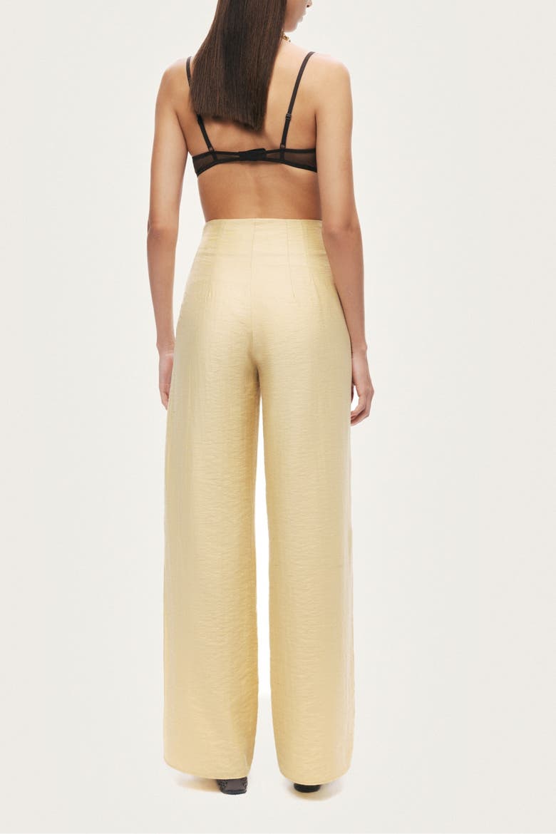 Women's Straight-Leg Relaxed  Pants, Alternate, color, Yellow