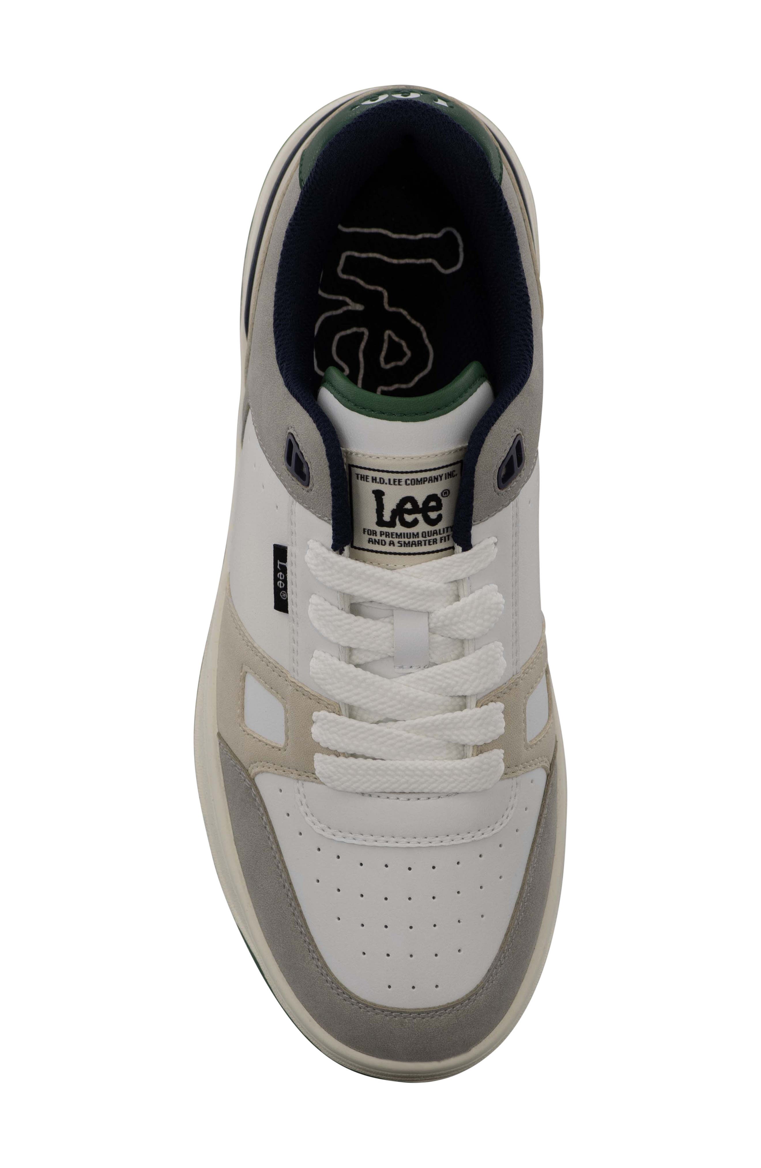 Cortland Low Top Sneaker, Alternate, color, WHITE/ NATURAL/ GREEN