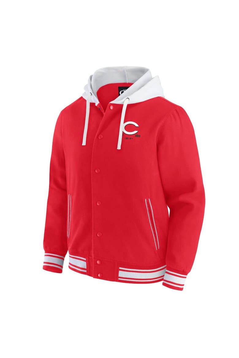Men's Darius Rucker Collection by Fanatics  Red Cincinnati Reds Full-Snap Hooded Jacket, Alternate, color, Red