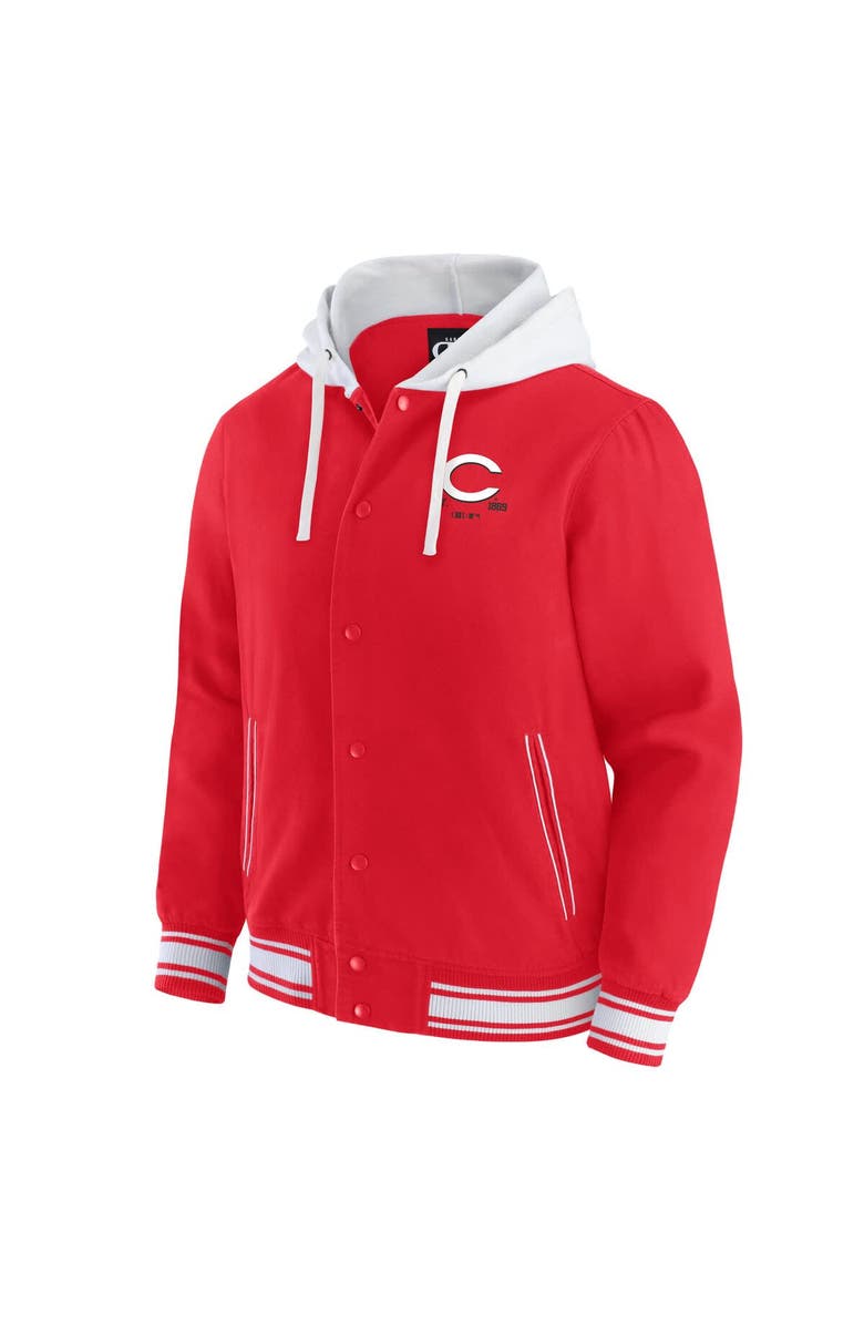 Darius Rucker Collection by Fanatics Men's Darius Rucker Collection by Fanatics Red Cincinnati Reds Full-Snap Hooded Jacket, Alternate, color, Red