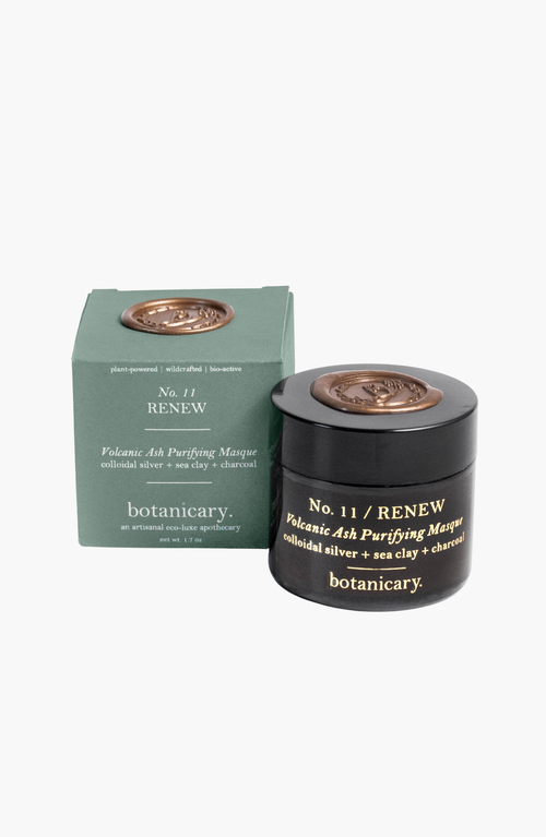 Botanicary No 11. Renew Volcanic Ash Purifying Masque In Black