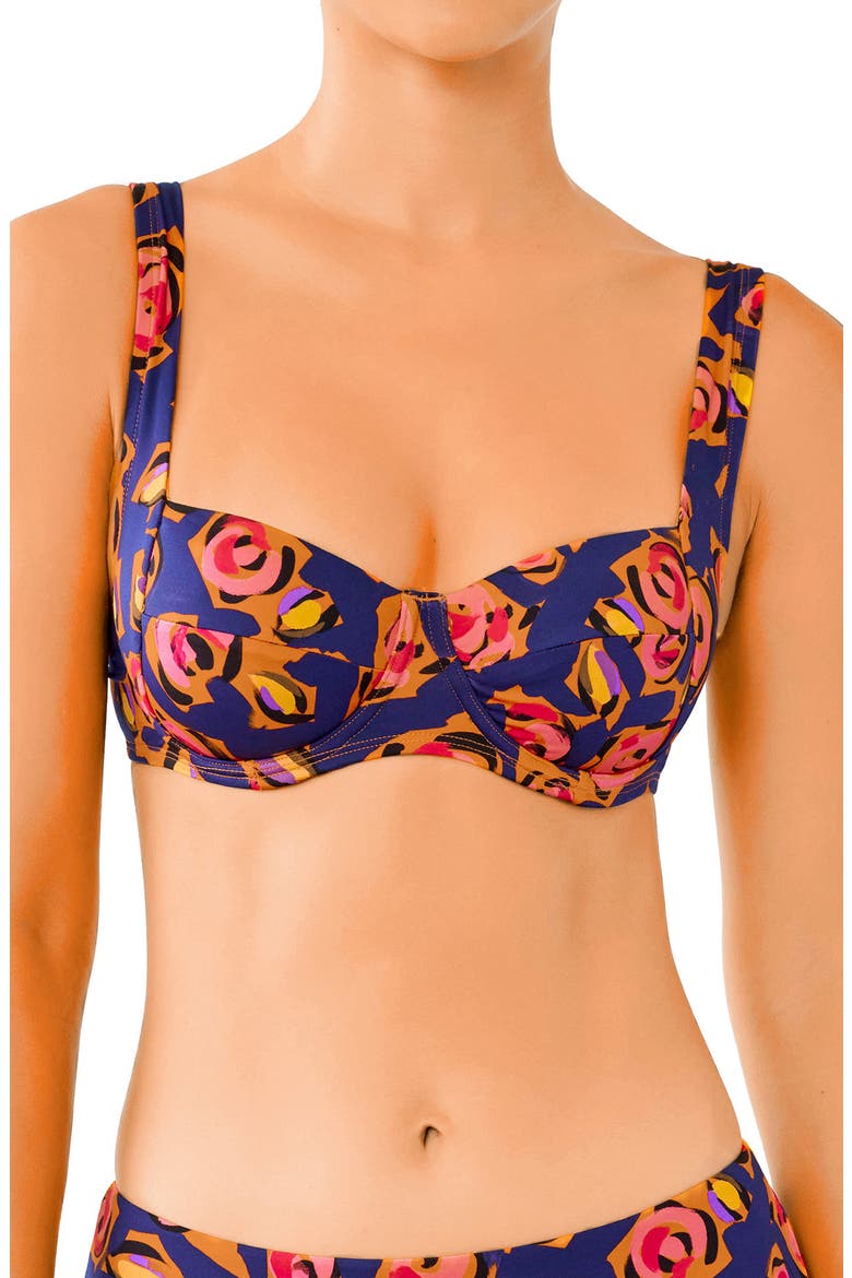 Balconette Underwire Bikini Top, Main, color, PRINT