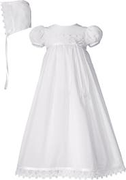 Little Things Mean a Lot Christening Gown & Hat Set