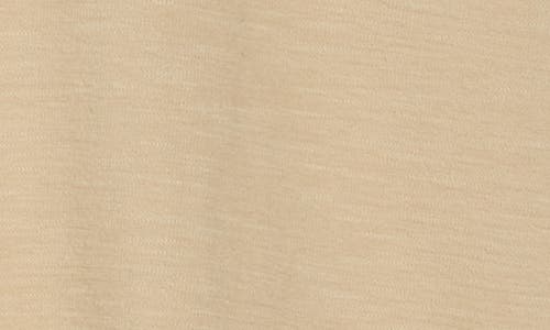 Denim And Flower Textured Short Sleeve Camp Shirt In Sand