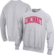 Champion Men's Champion Heathered Gray Cincinnati Bearcats Arch Reverse Weave Pullover Sweatshirt