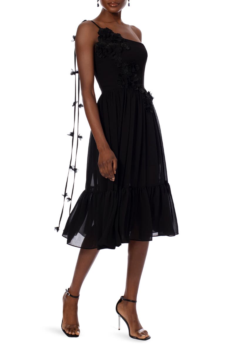 HELSI Dana One-Shoulder Fit & Flare Dress, Alternate, color,