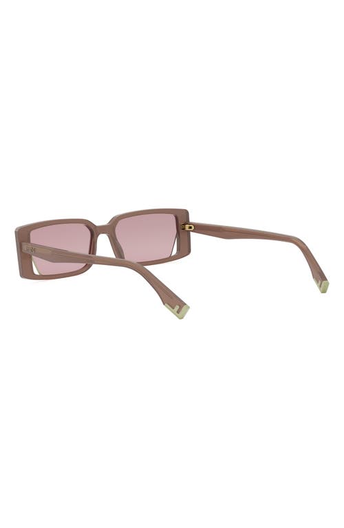 Fendi Way 53mm Rectangular Sunglasses