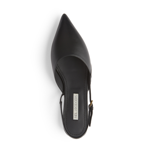 Neil J. Rodgers Hannah Flat In Black Nappa