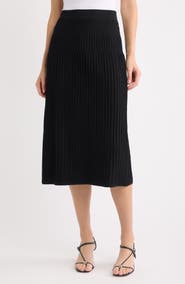 Anne Klein Pleated Sweater Skirt
