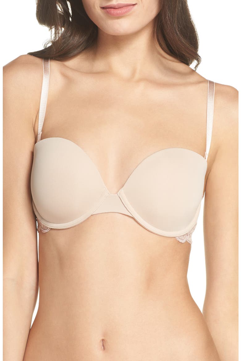 Goddess Multi-Way Strapless Bra, Alternate, color, CASHMERE