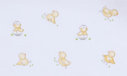 Kissy Kissy Hatchlings Pima Cotton Blanket In White