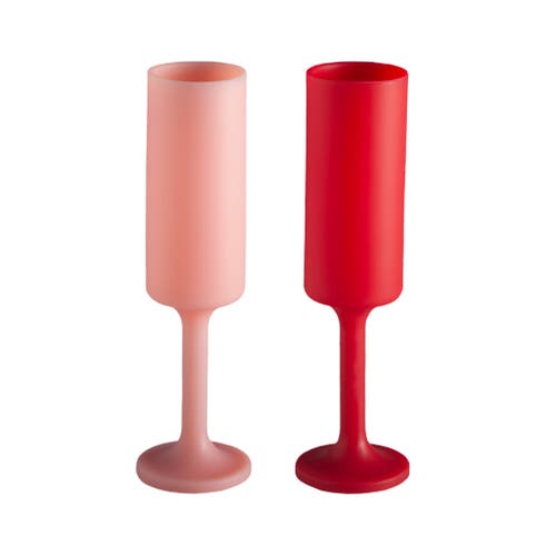 Porter Green Seff | Unbreakable Champagne Flutes In Red