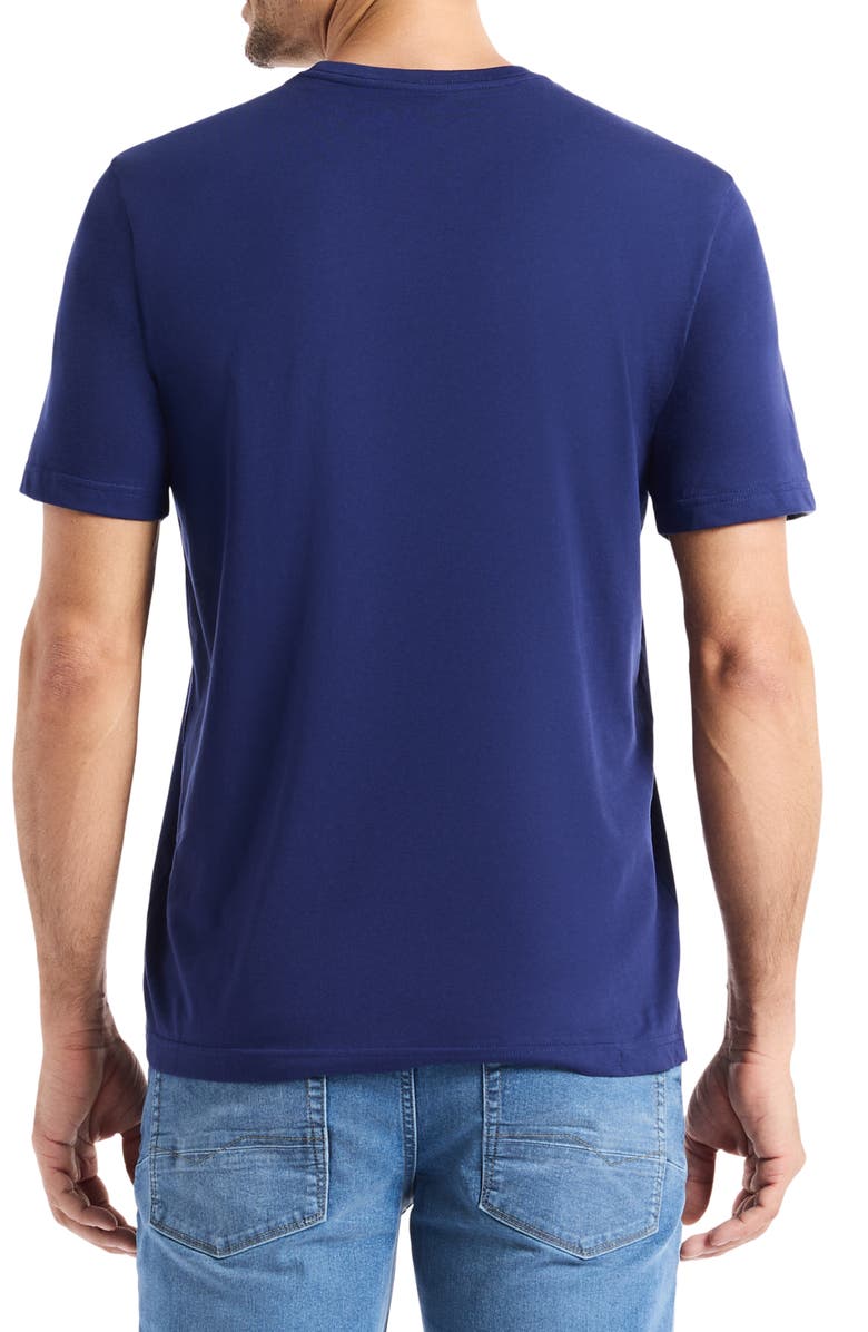 Robert Graham Rose Skull Graphic T-Shirt, Alternate, color, Navy