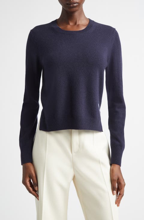 Floral Embroidered Cashmere Sweater