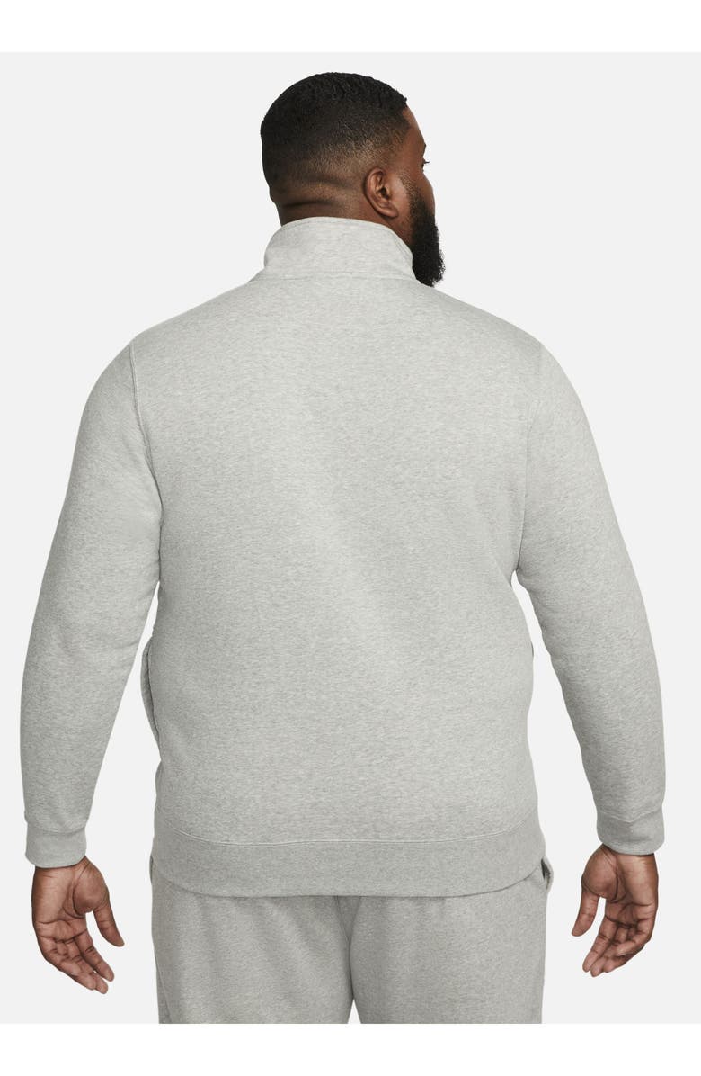 Nike Sportswear Club Half-Zip Pullover, Alternate, color, Dark Grey Heather/ White