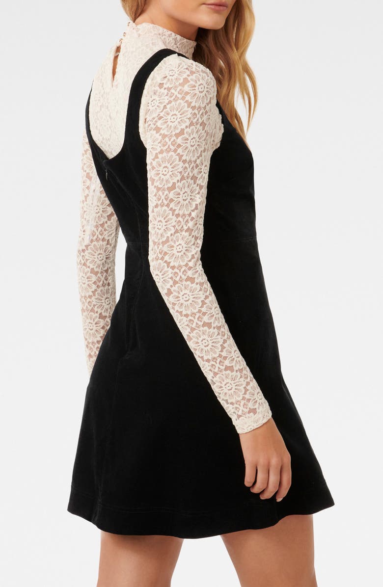 Ever New Camille Long-Sleeve Corduroy Minidress, Alternate, color, 