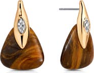 Ettika Tiger's Eye Solstice Stud Earrings