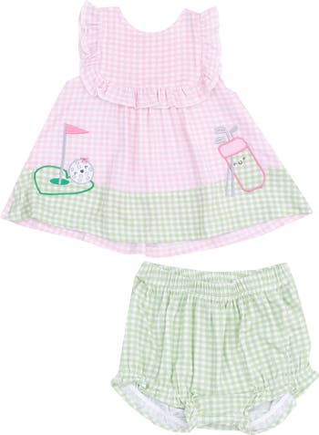 Mini Gingham Dress with Bloomers