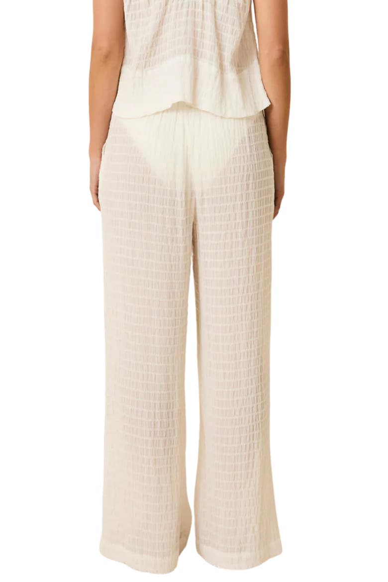 The Ashling Textured Semisheer Cover-Up Pants, Alternate, color, OPTIC WHITE