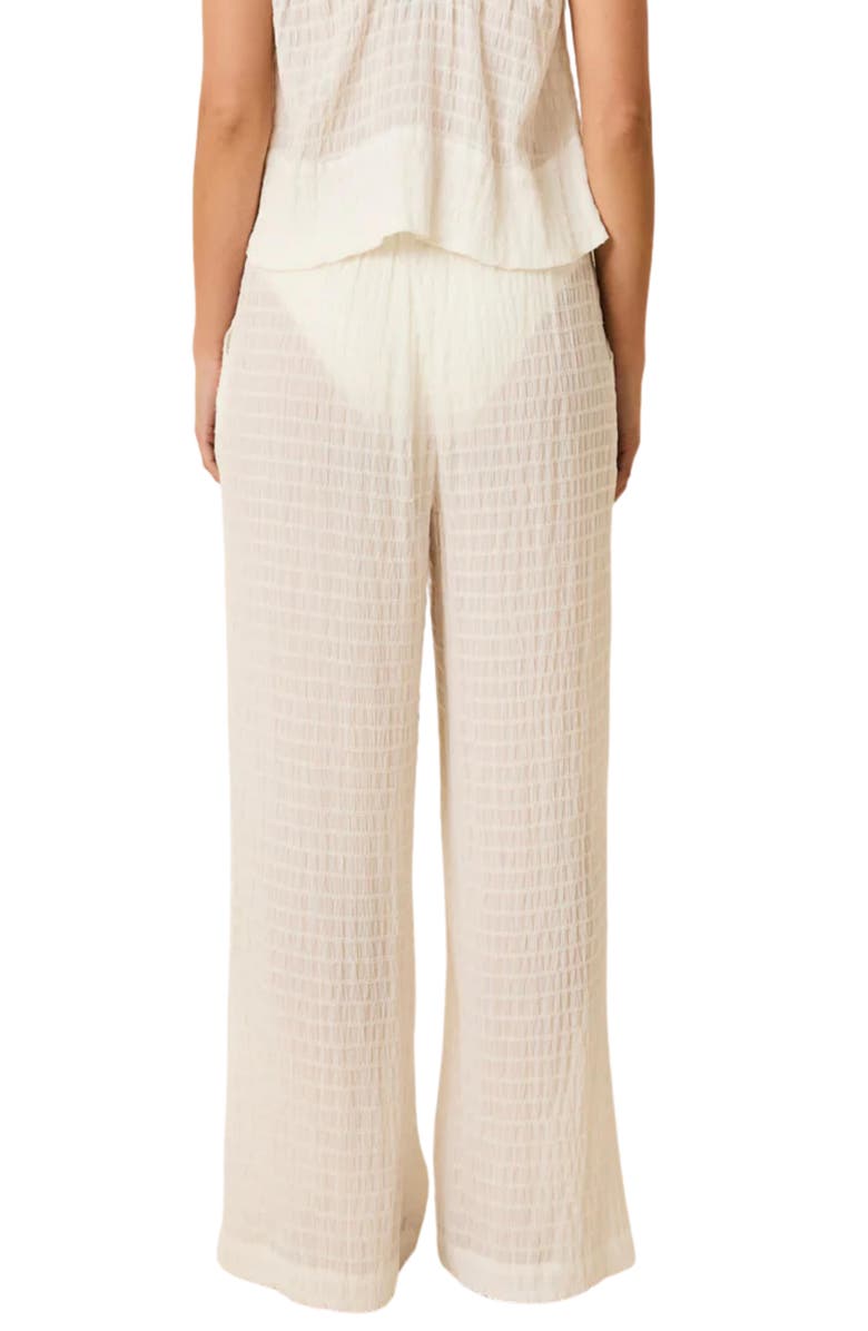 Solid & Striped The Ashling Textured Semisheer Cover-Up Pants, Alternate, color, 