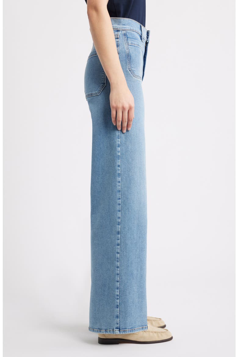Le Slim Palazzo Patch Pocket High Waist Wide Leg Jeans, Alternate, color, DIVERGE